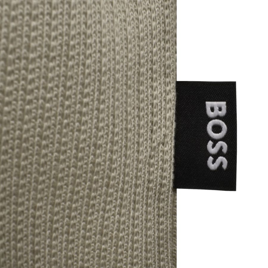 Image number 3 for BOSS Paras Quarter Zip Polo Beige