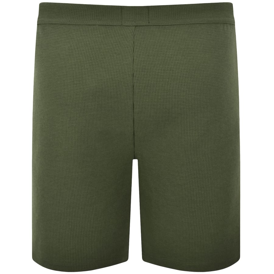 Image number 2 for BOSS Waffle Shorts Open Green