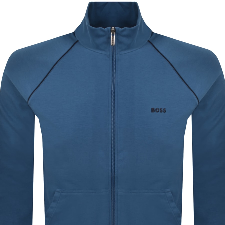 Image number 2 for BOSS Mix And Match Full Zip Sweatshirt Blue