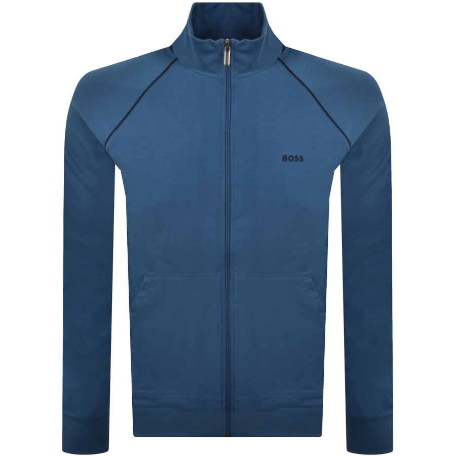 Image number 1 for BOSS Mix And Match Full Zip Sweatshirt Blue