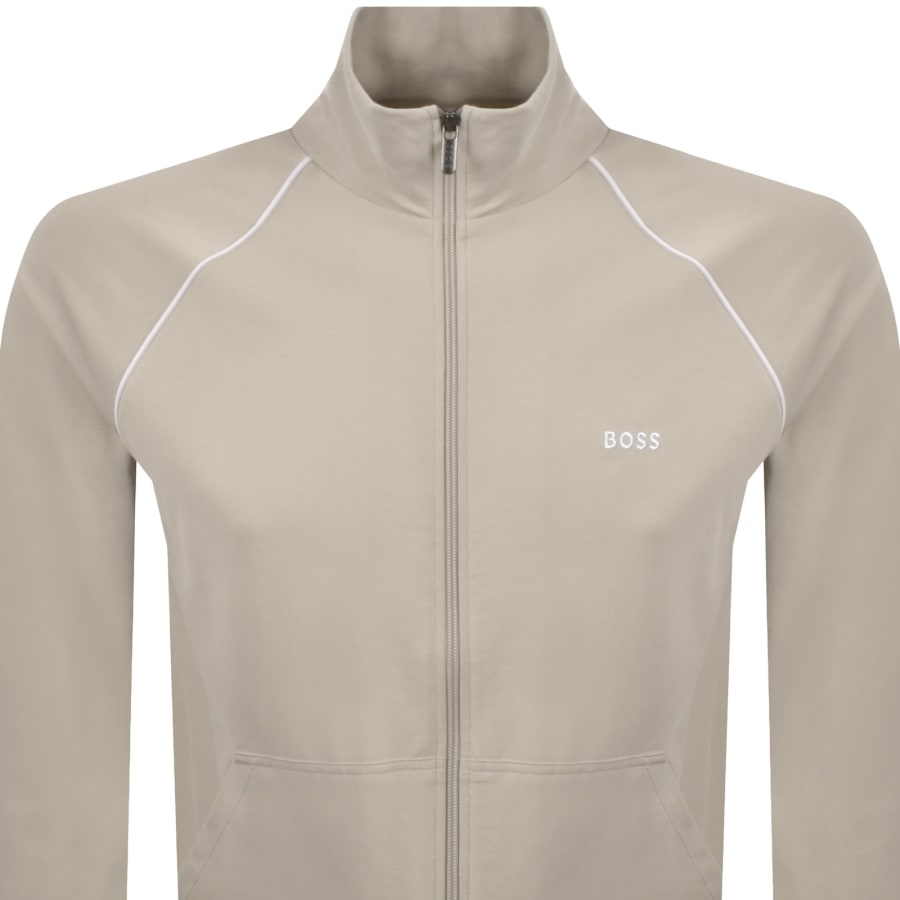 Image number 2 for BOSS Mix And Match Full Zip Sweatshirt Grey