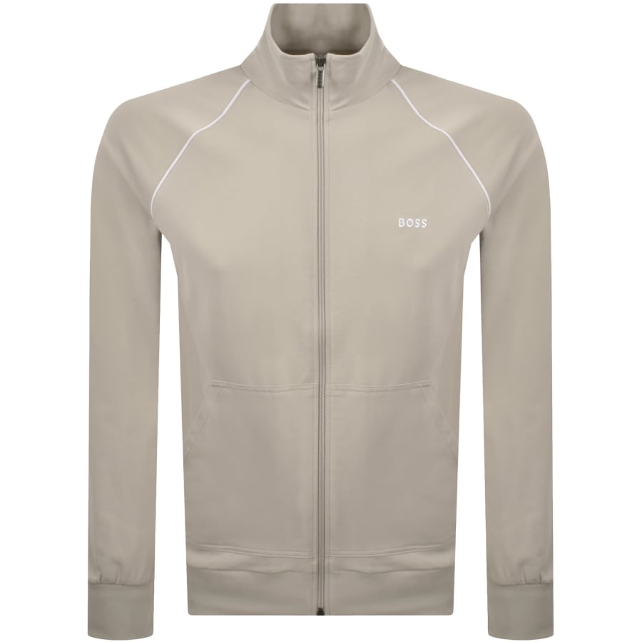Image number 1 for BOSS Mix And Match Full Zip Sweatshirt Grey
