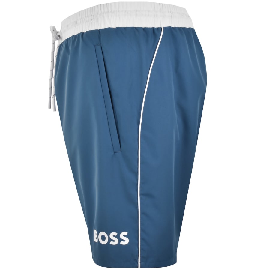 Image number 3 for BOSS Starfish Swim Shorts Blue