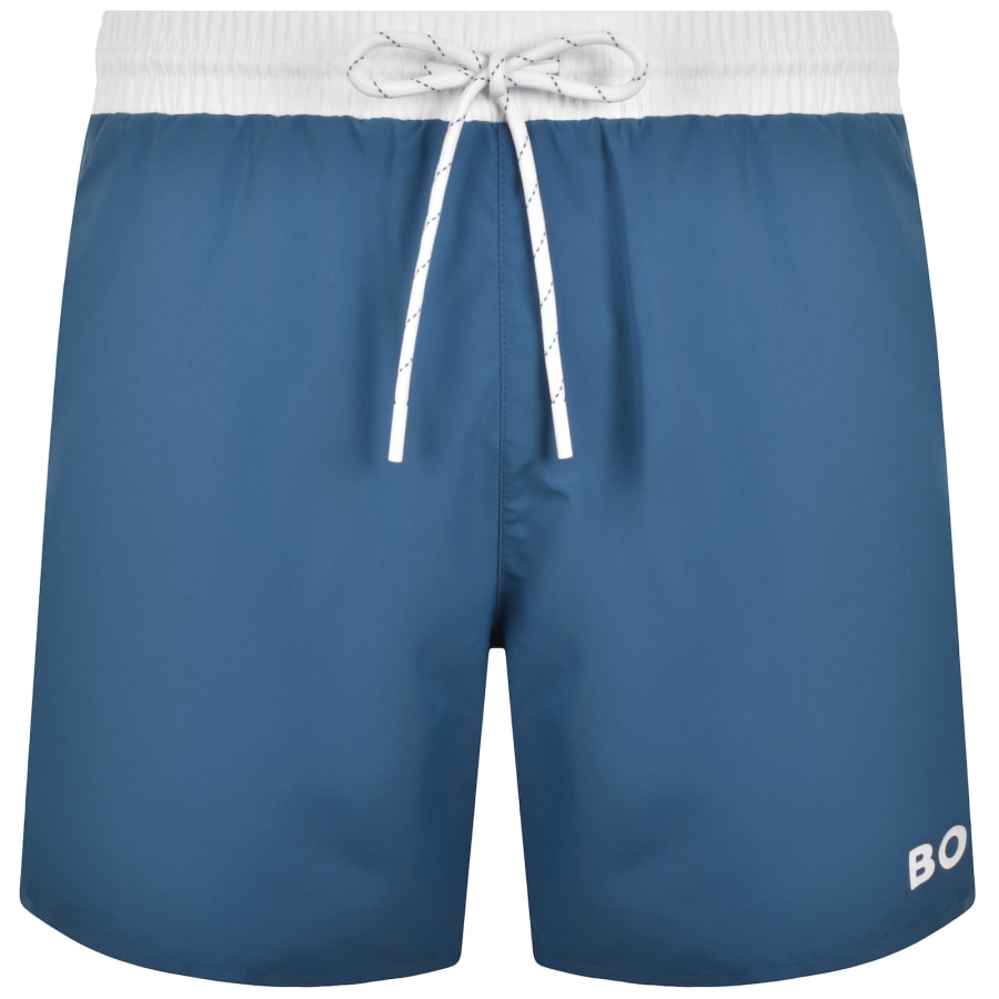 Image number 1 for BOSS Starfish Swim Shorts Blue