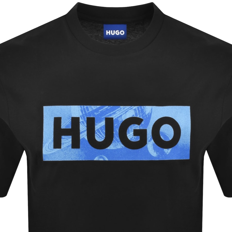 Image number 2 for HUGO Blue Nalien Logo T Shirt Black