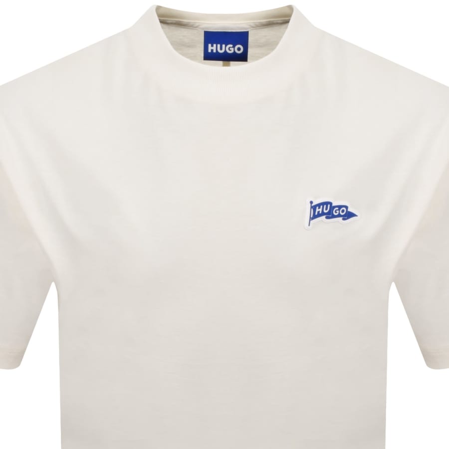 Image number 2 for HUGO Blue Nohatio T Shirt Cream