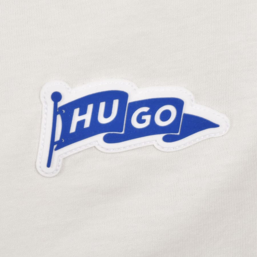 Image number 3 for HUGO Blue Nohatio T Shirt Cream