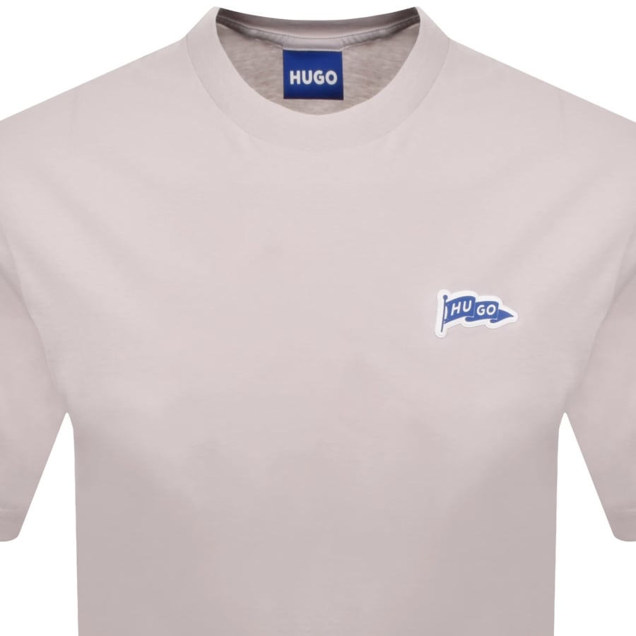 Image number 2 for HUGO Blue Nohatio T Shirt Pastel Purple