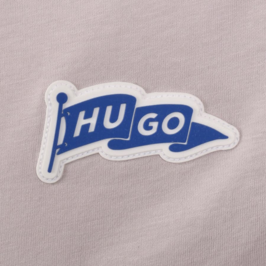 Image number 3 for HUGO Blue Nohatio T Shirt Pastel Purple