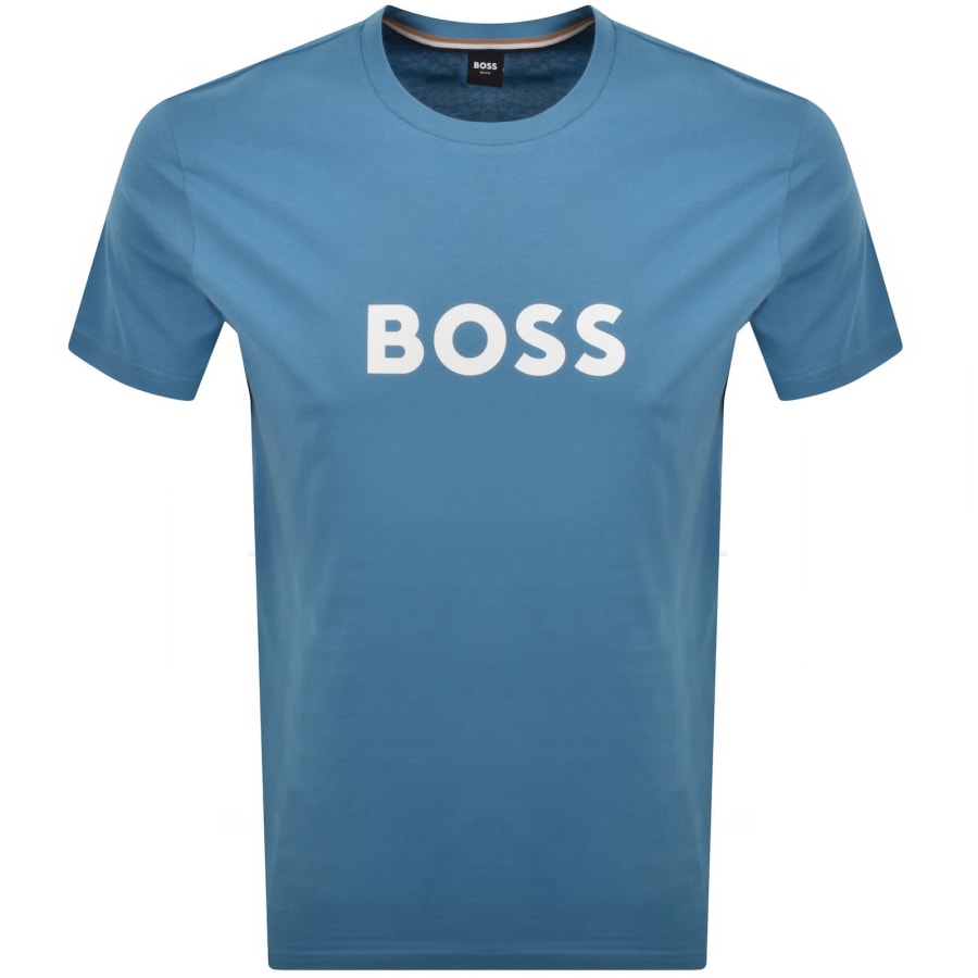 Image number 1 for BOSS Beachwear Logo T Shirt Blue
