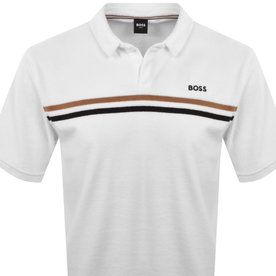 Image number 2 for BOSS Iconic Polo Shirt White