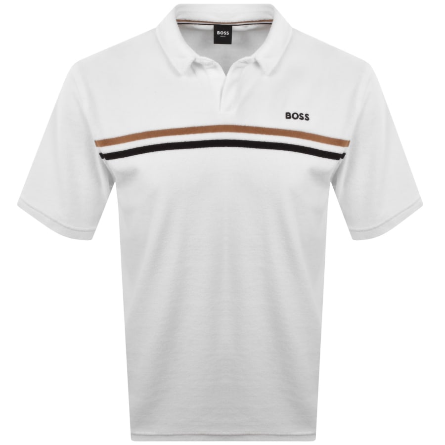 Image number 1 for BOSS Iconic Polo Shirt White