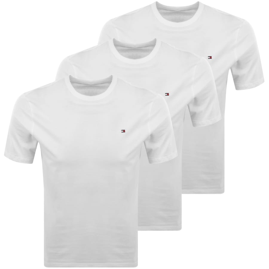 Image number 1 for Tommy Hilfiger 3 Pack T Shirts White