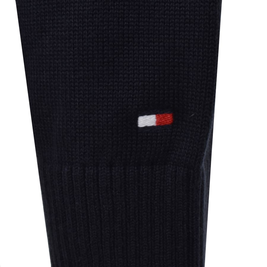 Image number 3 for Tommy Hilfiger Argyle Rugby Knit Polo Navy