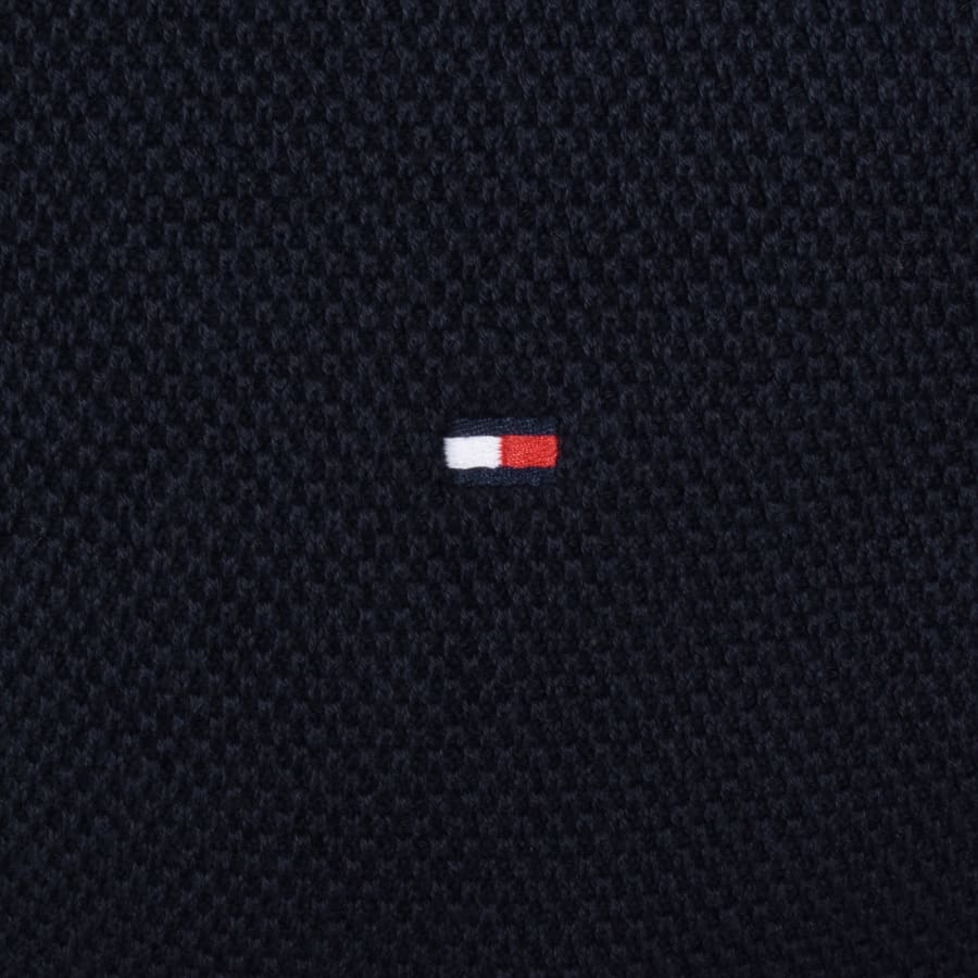 Image number 3 for Tommy Hilfiger Full Zip Knit Sweatshirt Navy