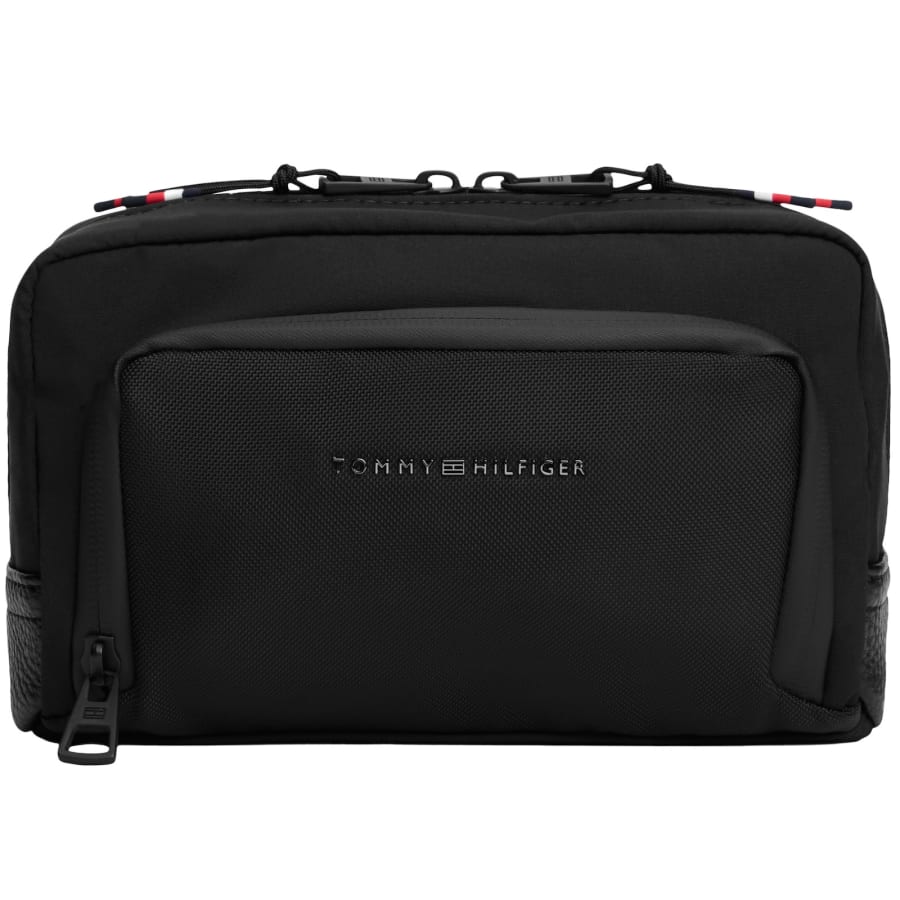 Image number 1 for Tommy Hilfiger Textile Wash Bag Black