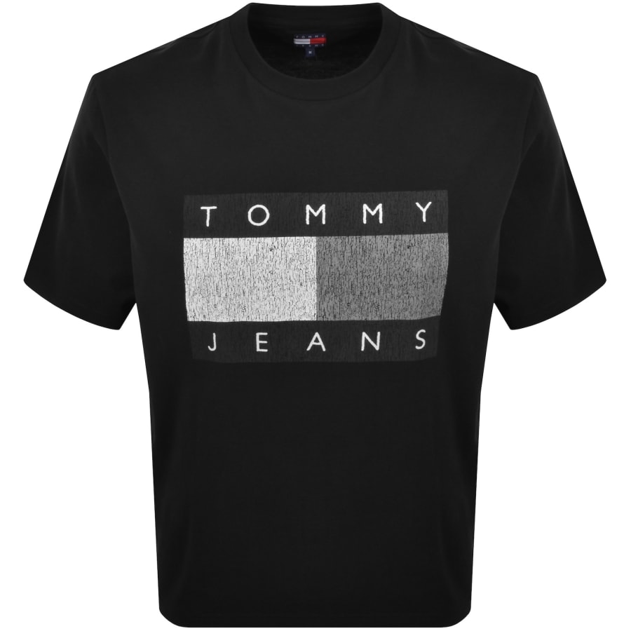Image number 1 for Tommy Jeans 90s Distressed T Shirt Black