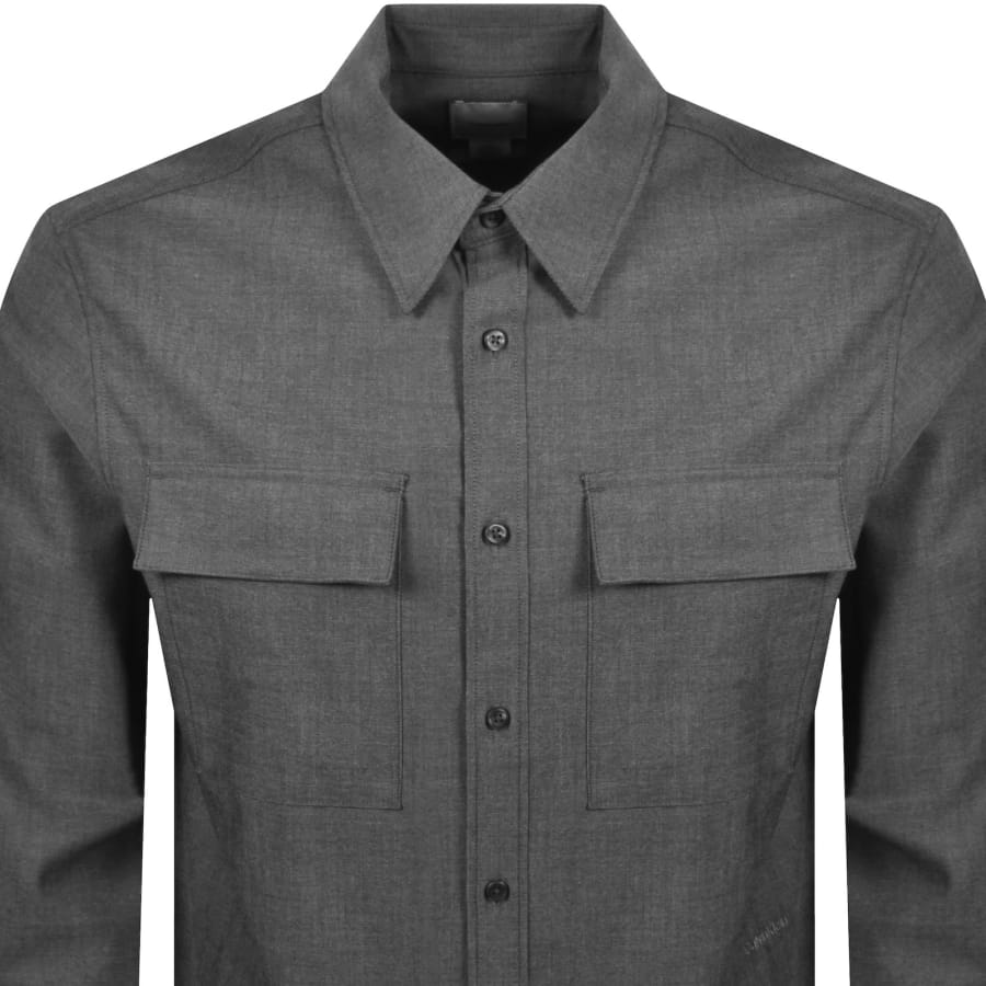 Image number 2 for Calvin Klein Easy Fit Overshirt Grey