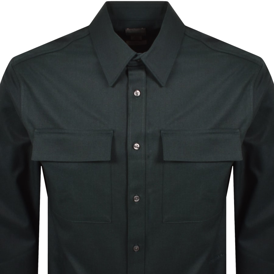 Image number 2 for Calvin Klein Easy Fit Overshirt Green