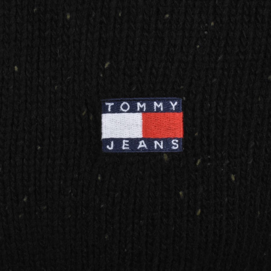 Image number 3 for Tommy Jeans Wool Blend Knit Cardigan Black