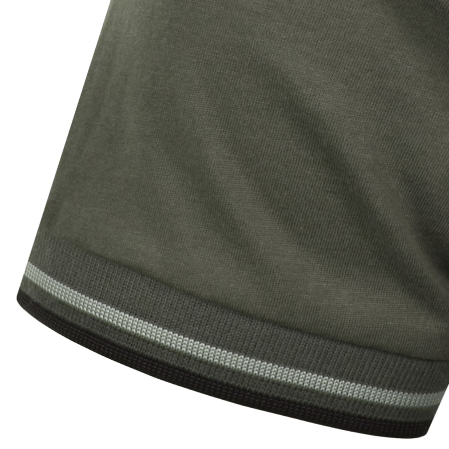 Image number 4 for Fred Perry Twin Tipped T Shirt Field Green