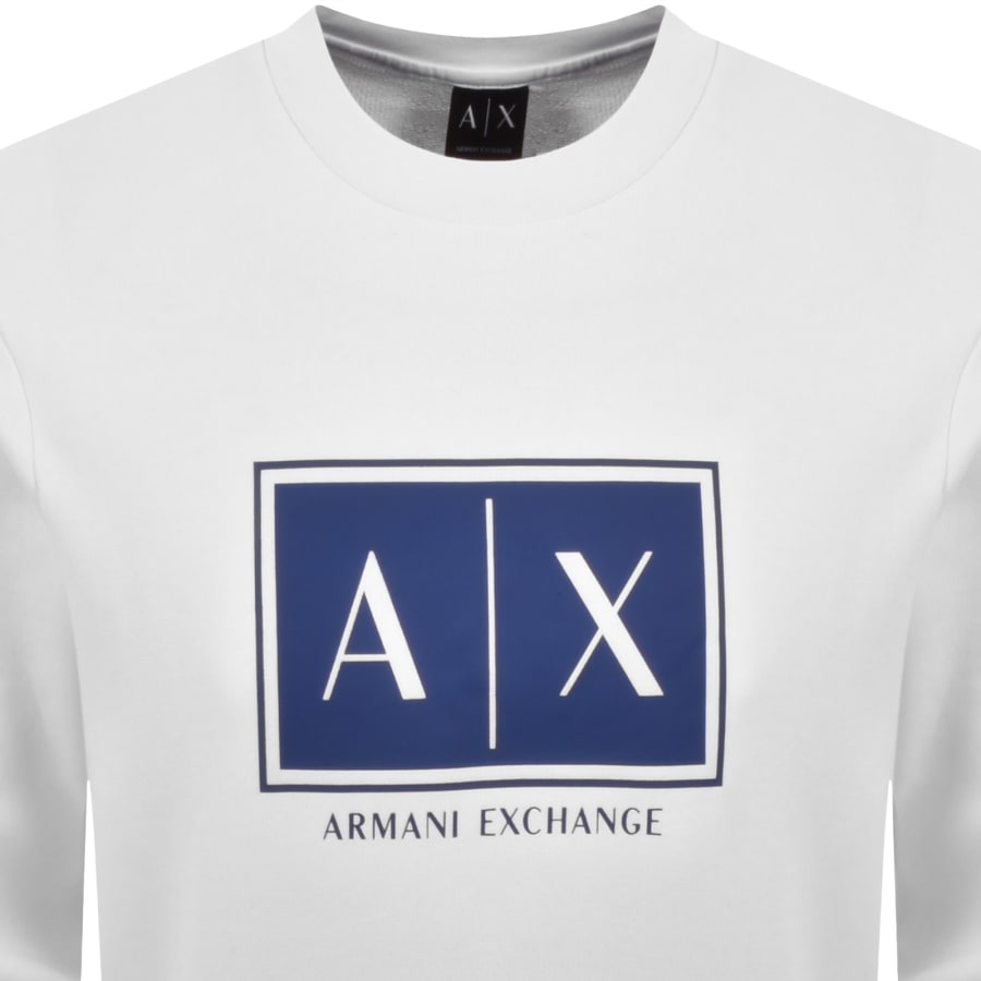 Image number 2 for Armani Exchange Logo Sweatshirt White