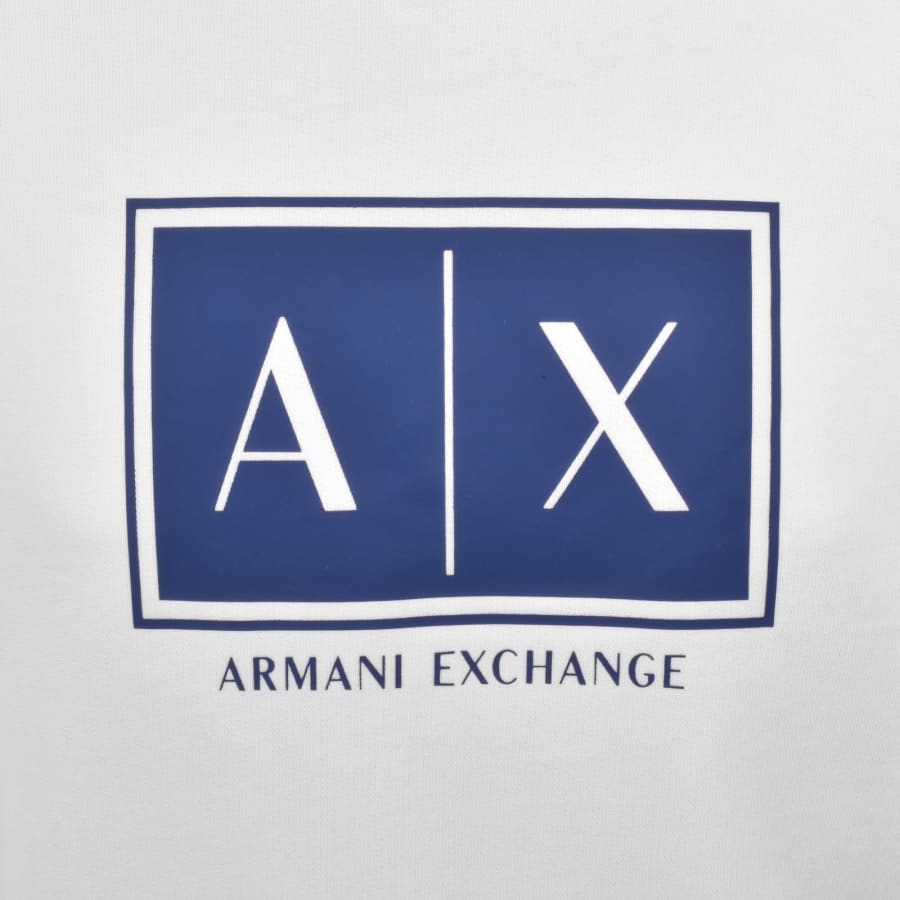 Image number 3 for Armani Exchange Logo Sweatshirt White