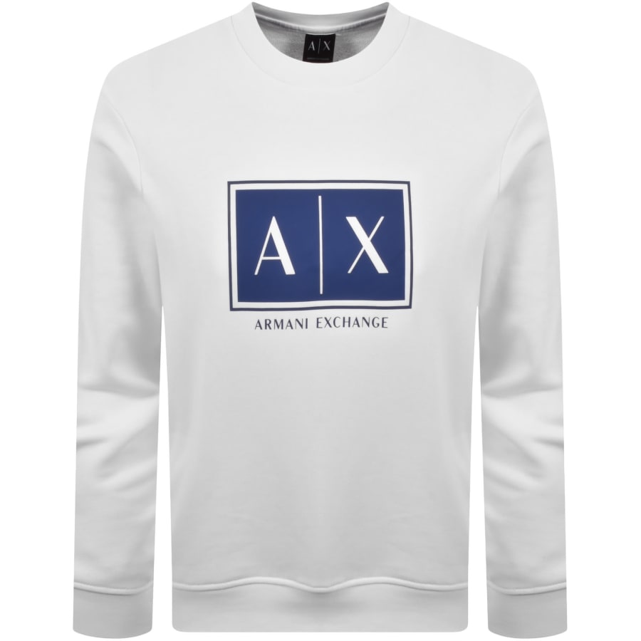 Image number 1 for Armani Exchange Logo Sweatshirt White