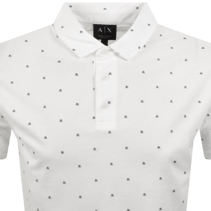 Image number 2 for Armani Exchange Polo T Shirt Off White