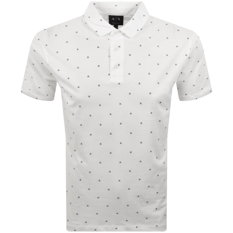 Image number 1 for Armani Exchange Polo T Shirt Off White