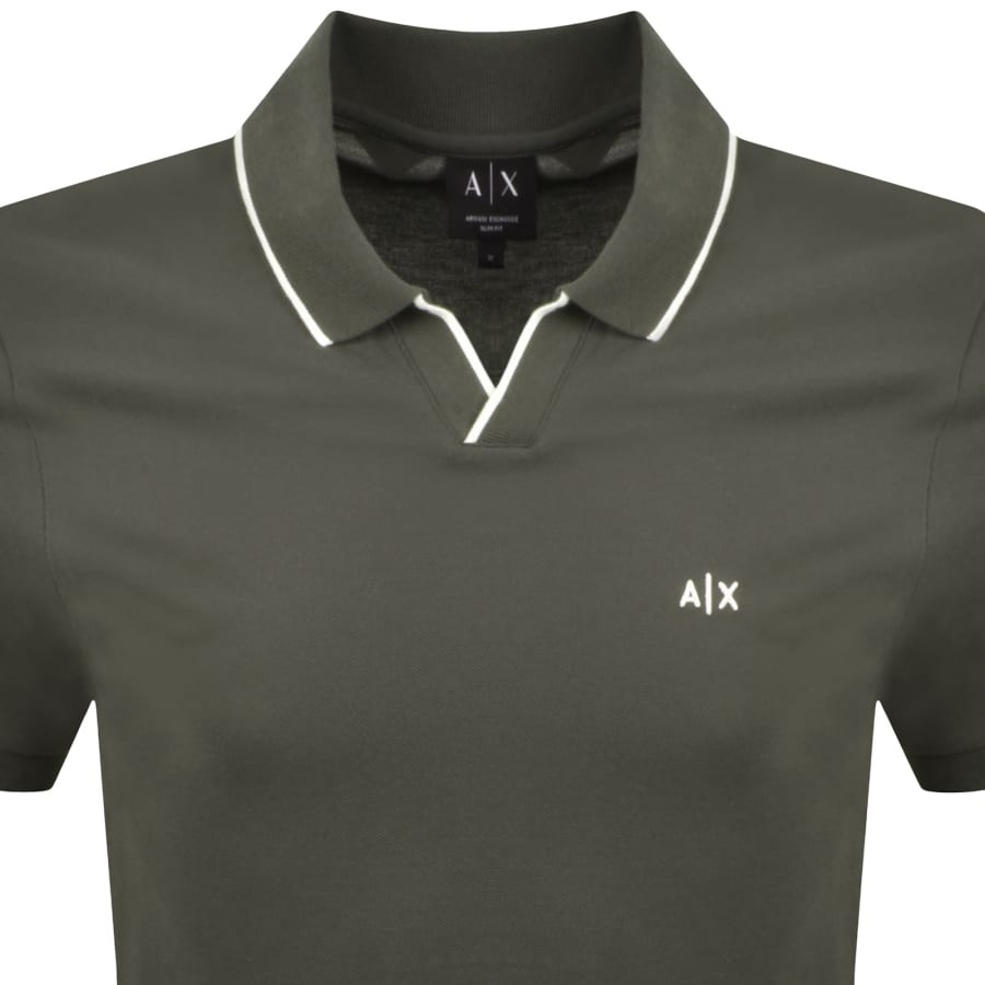 Image number 2 for Armani Exchange Polo T Shirt Chimera Green