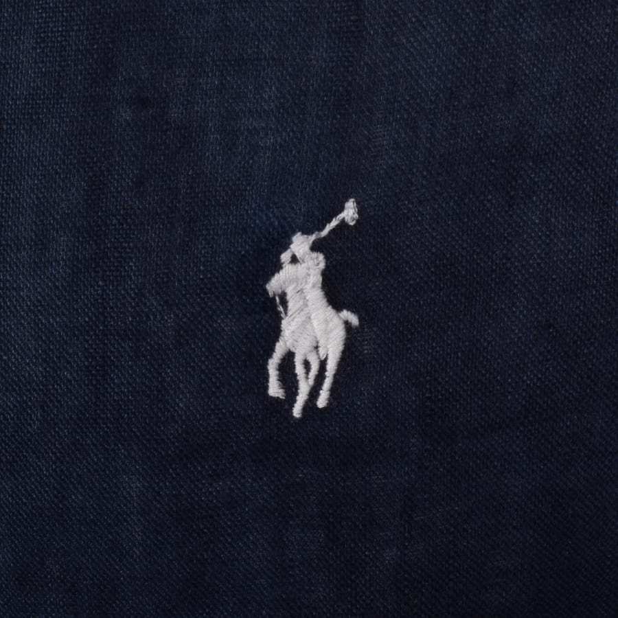 Image number 3 for Ralph Lauren Linen Long Sleeve Shirt Navy