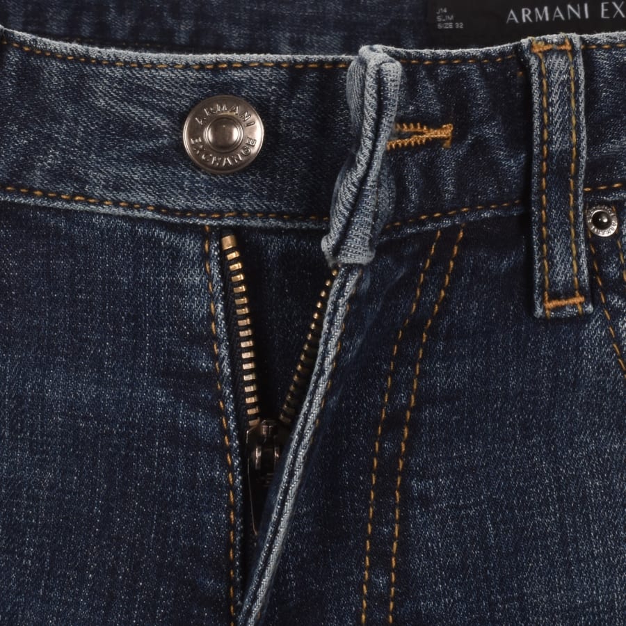 Image number 5 for Armani Exchange J14 Slim Fit Jeans Blue