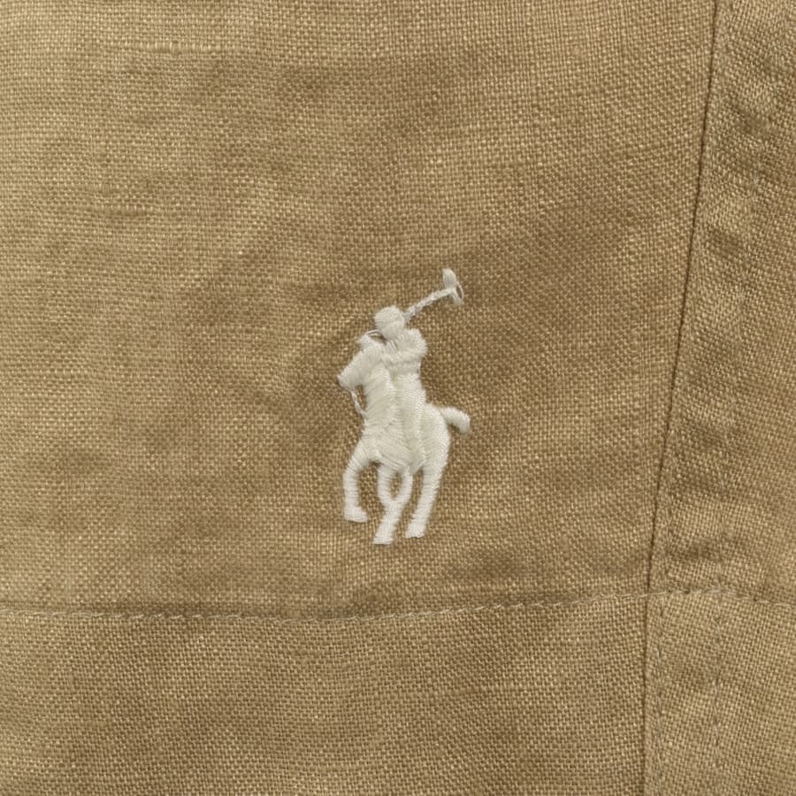 Image number 4 for Ralph Lauren Linen Prepster Shorts Brown