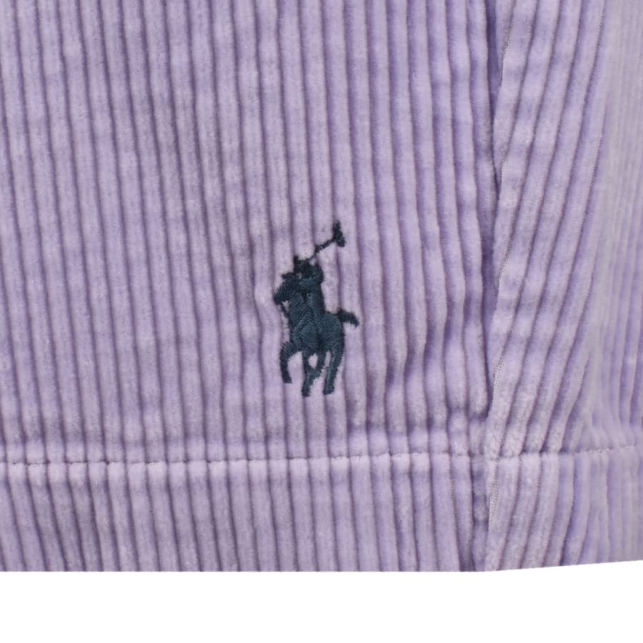 Image number 4 for Ralph Lauren Corduroy Shorts Purple