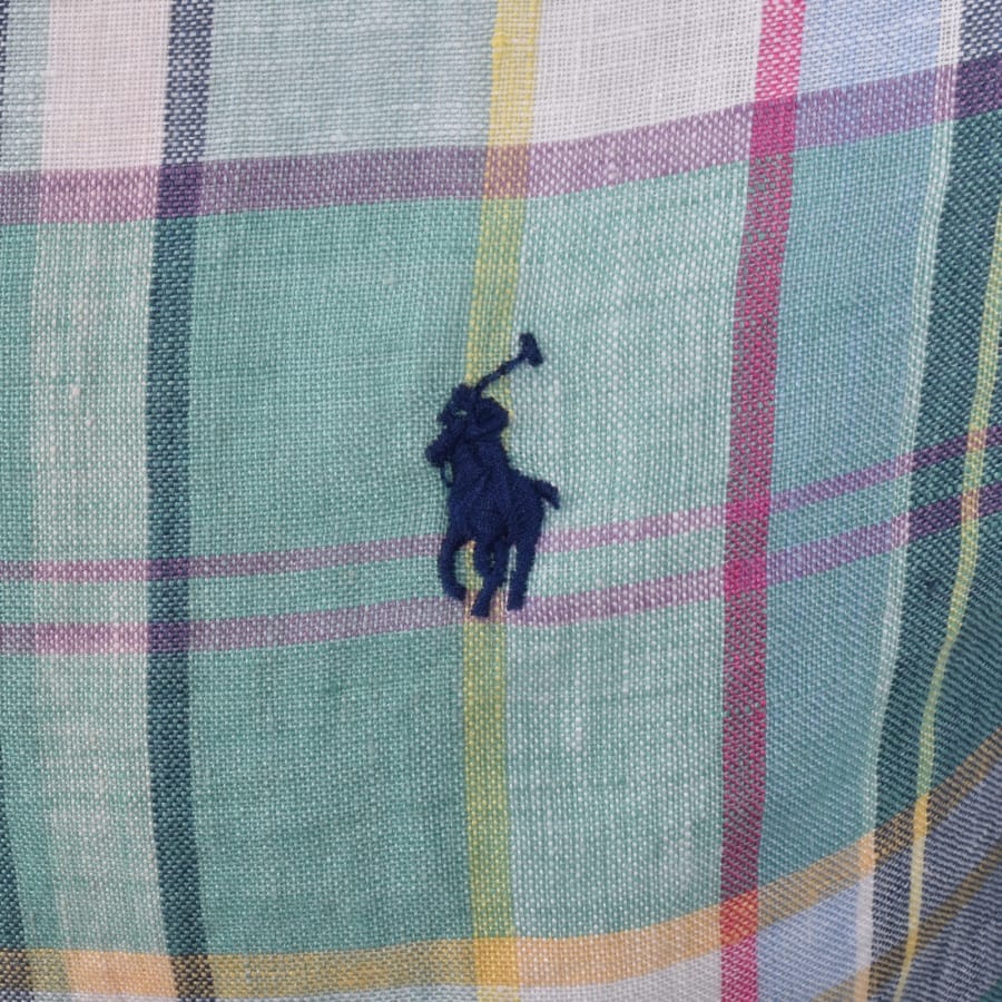 Image number 3 for Ralph Lauren Linen Long Sleeve Shirt Green