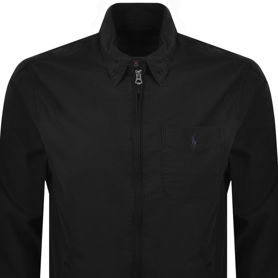 Image number 2 for Ralph Lauren Logo Overshirt Black