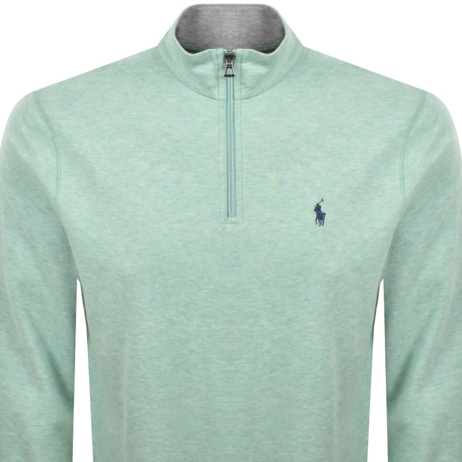 Image number 2 for Ralph Lauren Quarter Zip Sweatshirt Green