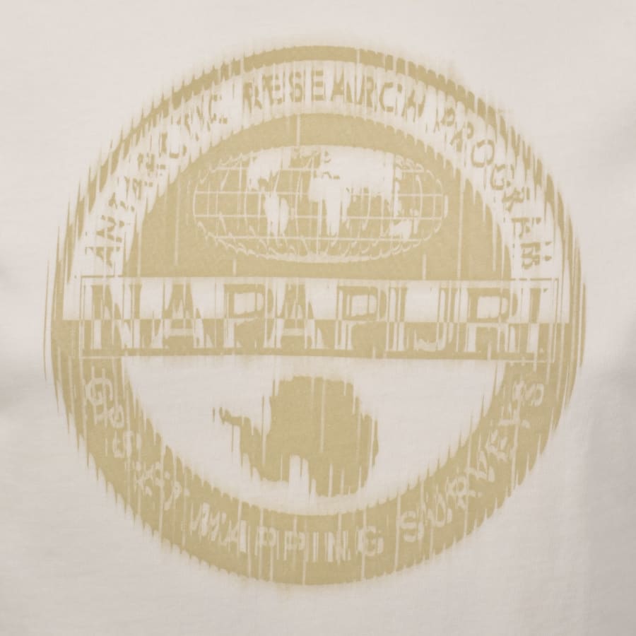 Image number 3 for Napapijri Logo Short Sleeve T Shirt Cream