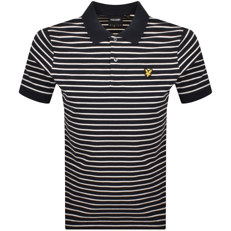 Image number 1 for Lyle And Scott Breton Polo T Shirt Navy