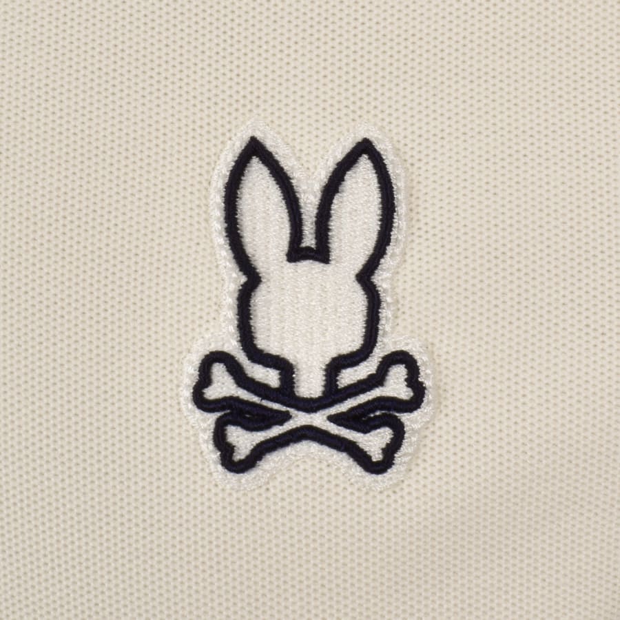 Image number 3 for Psycho Bunny Sayer Pique Polo T Shirt Cream