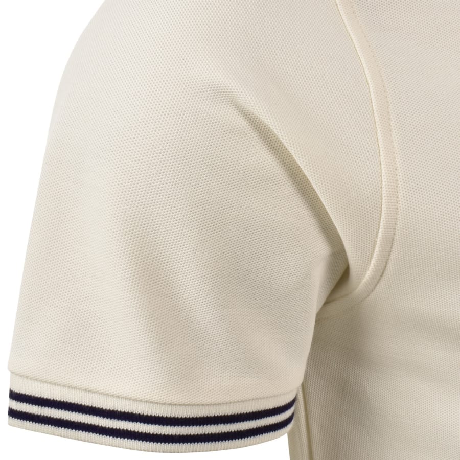 Image number 5 for Psycho Bunny Sayer Pique Polo T Shirt Cream