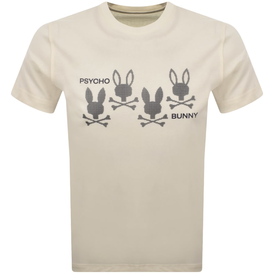 Image number 1 for Psycho Bunny Jovan Graphic T Shirt Cream