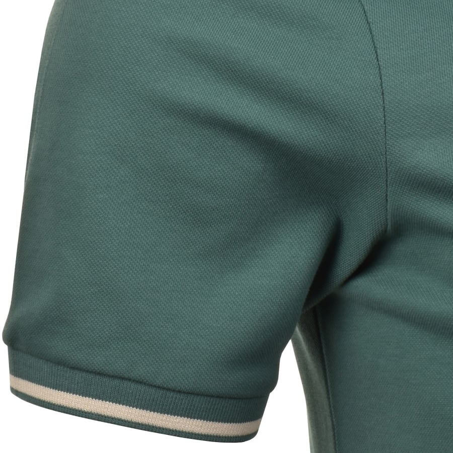 Image number 5 for Lyle And Scott Tipped Polo T Shirt Green