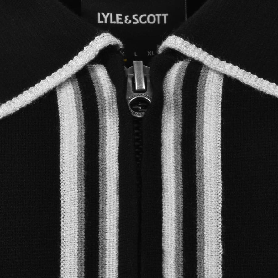 Image number 4 for Lyle And Scott Tipped Full Zip Sweatshirt Black