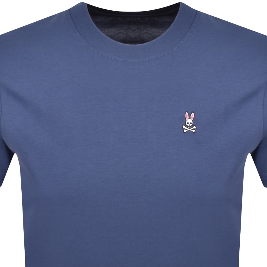 Image number 2 for Psycho Bunny Classic Crew Neck T Shirt Blue