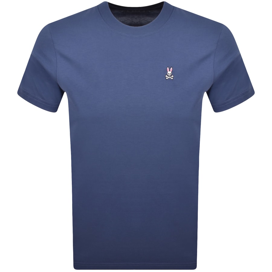 Image number 1 for Psycho Bunny Classic Crew Neck T Shirt Blue