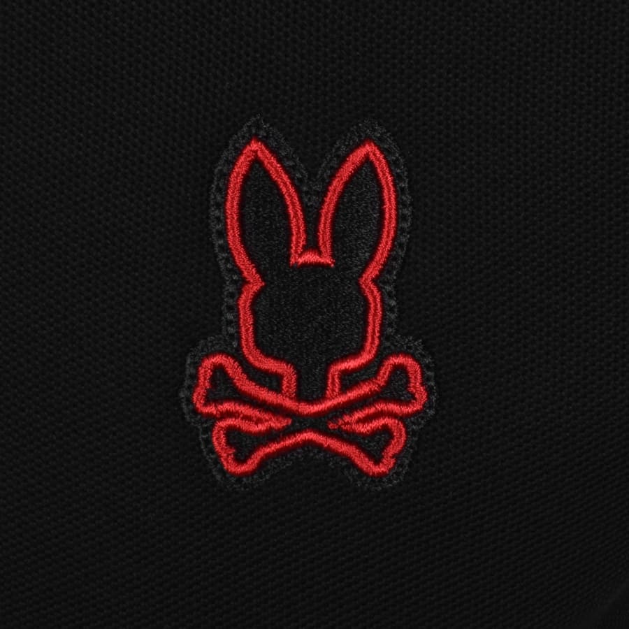Image number 3 for Psycho Bunny Sayer Pique Polo T Shirt Black