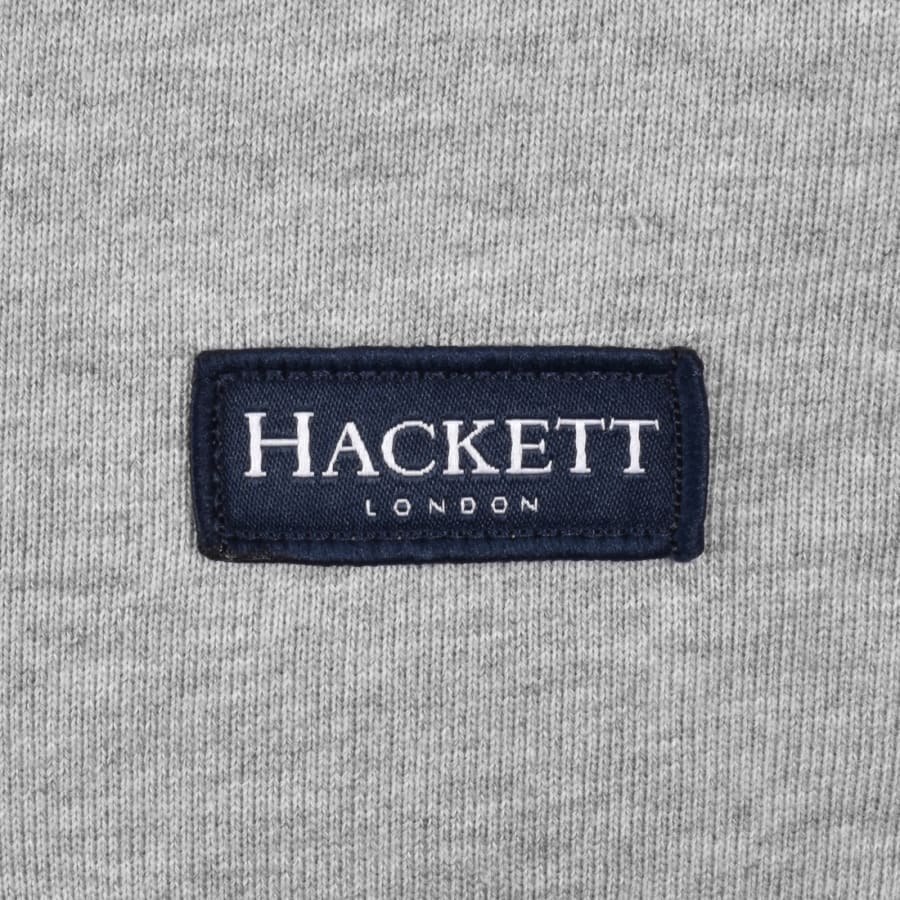 Image number 3 for Hackett Half Zip Sweatshirt Grey