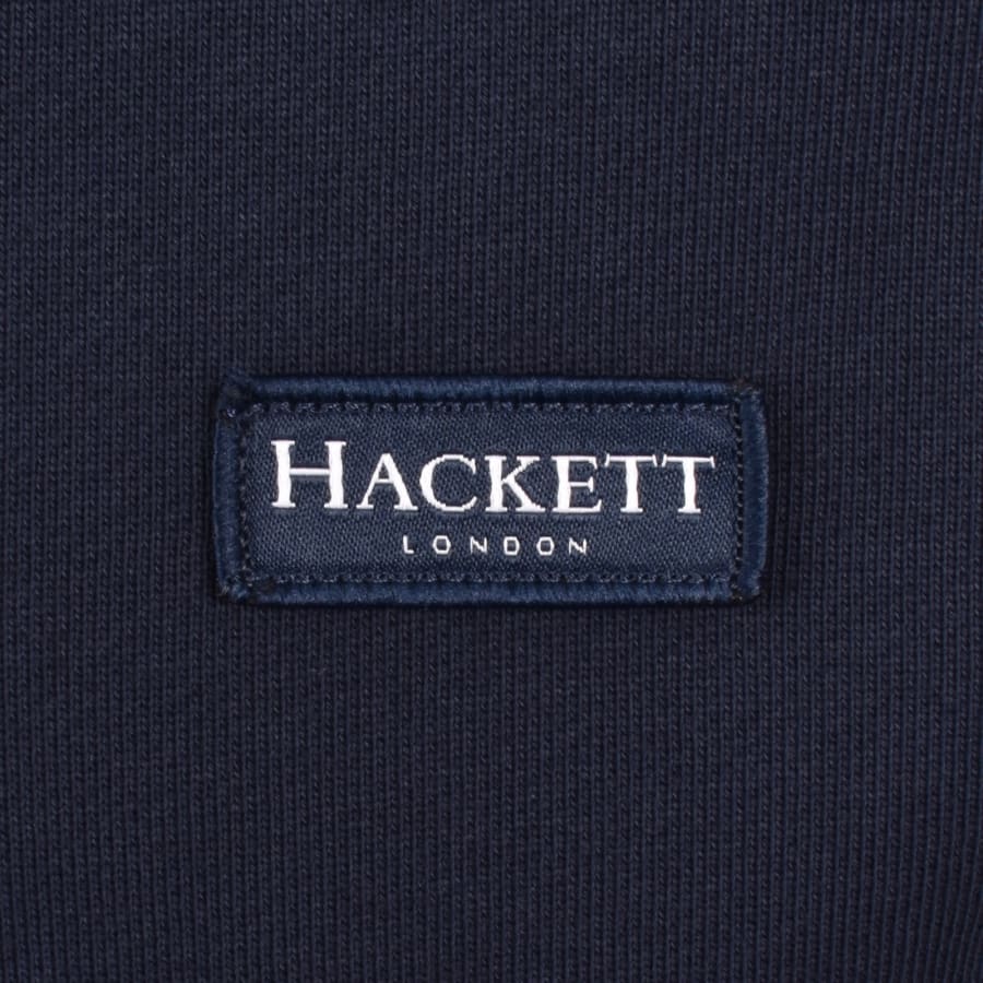 Image number 3 for Hackett Half Zip Sweatshirt Navy